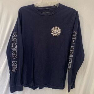 Brixton Brand Size medium navy Long Sleeve Tee